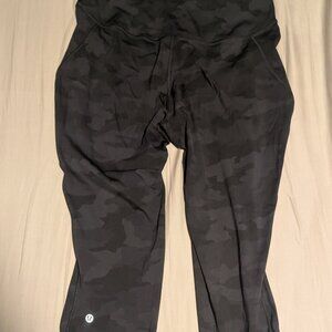 Lululemon leggings, Size XL, Camo Print